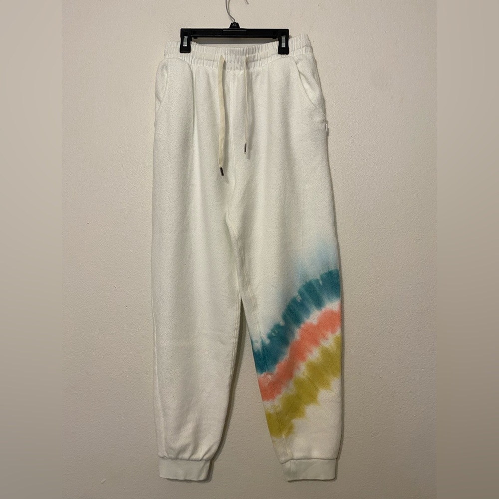 Feat x Kristin Cavallari Jogger Sweatpants Retro Stripe Large NEW